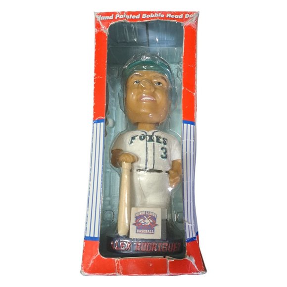 Alex Rodriguez Bobblehead Bobble Dobbles Yankees 01 Appleton Foxes Damaged Box - Picture 2 of 12